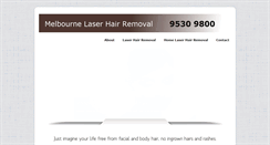 Desktop Screenshot of melbournelaserhairremoval.net