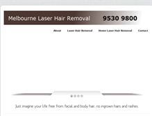 Tablet Screenshot of melbournelaserhairremoval.net